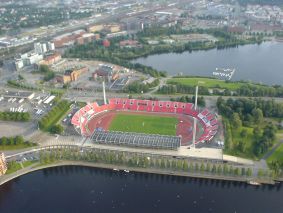Ratinan stadionilla on peli