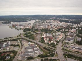 Näkymä yli keskustan