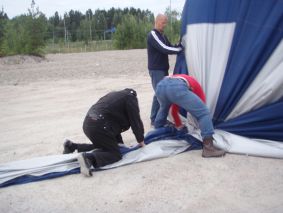Pallon taittaminen