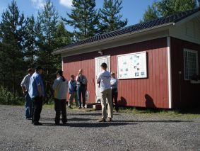 Työmaakopista tehty apurakennus